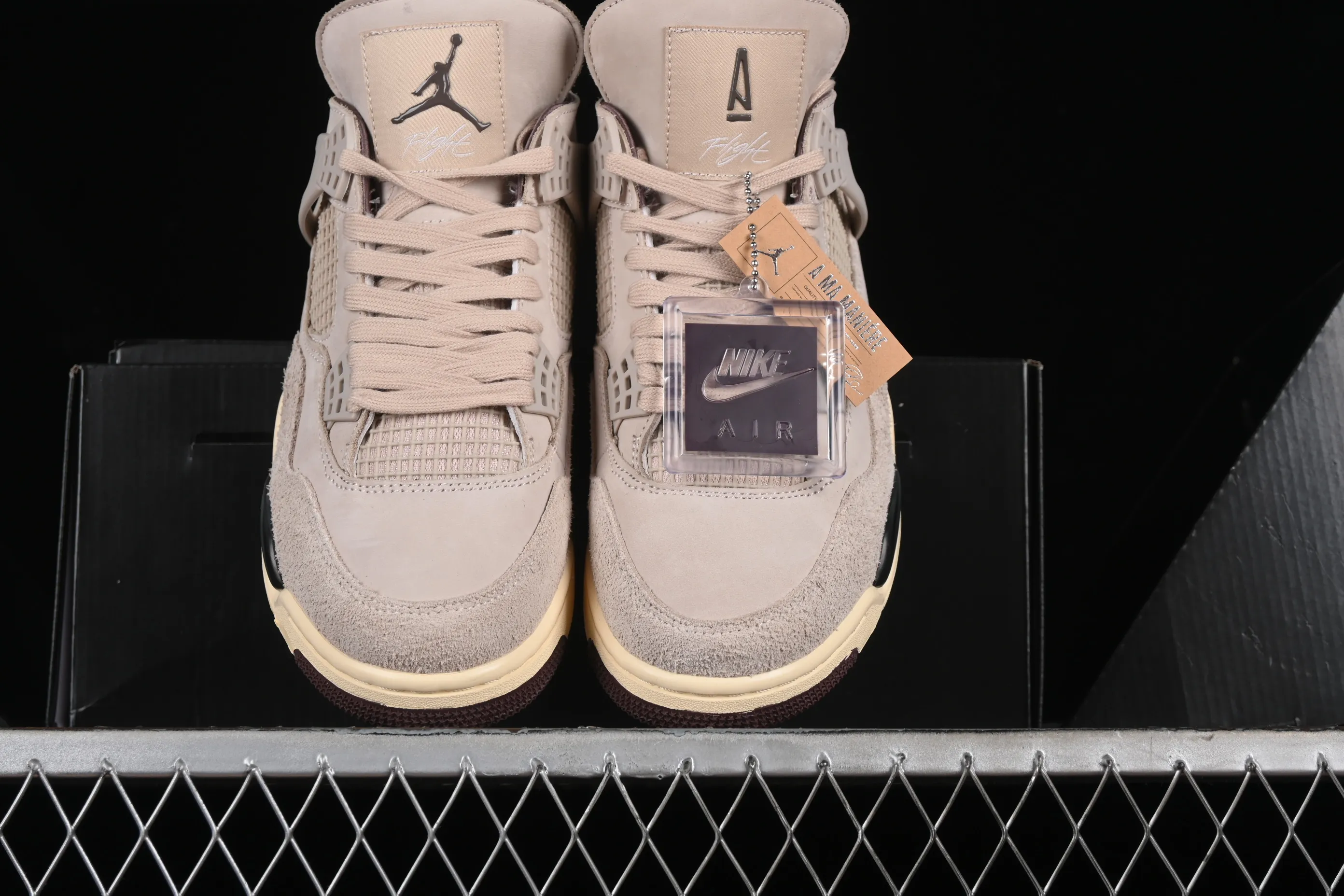 All categories Air Jordan Jordan series basketball shoes Air Jordan 4 A Ma Maniere x Air Jordan 4 Retro "Fossil Stone" AJ4 Joe 4 Fossil FZ4810-200